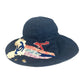 CHANEL Denim Night Flight Bucket Hat, Cotton, Women's, Blue