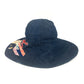 CHANEL Denim Night Flight Bucket Hat, Cotton, Women's, Blue