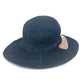 CHANEL Denim Night Flight Bucket Hat, Cotton, Women's, Blue