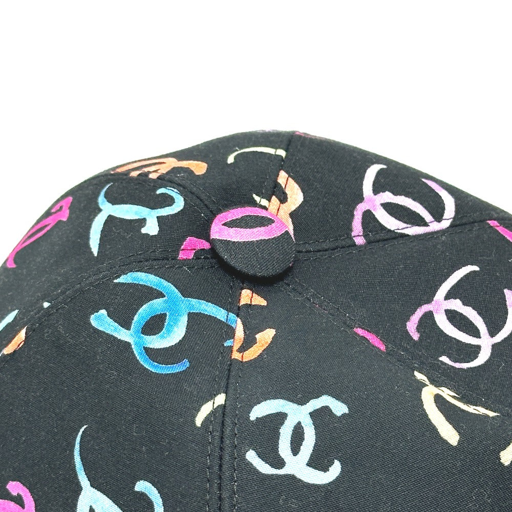 CHANEL 2024SS CC マルチ ココマーク アパレル 帽子 キャップ帽 ベースボール キャップ コットン レディース ブラック