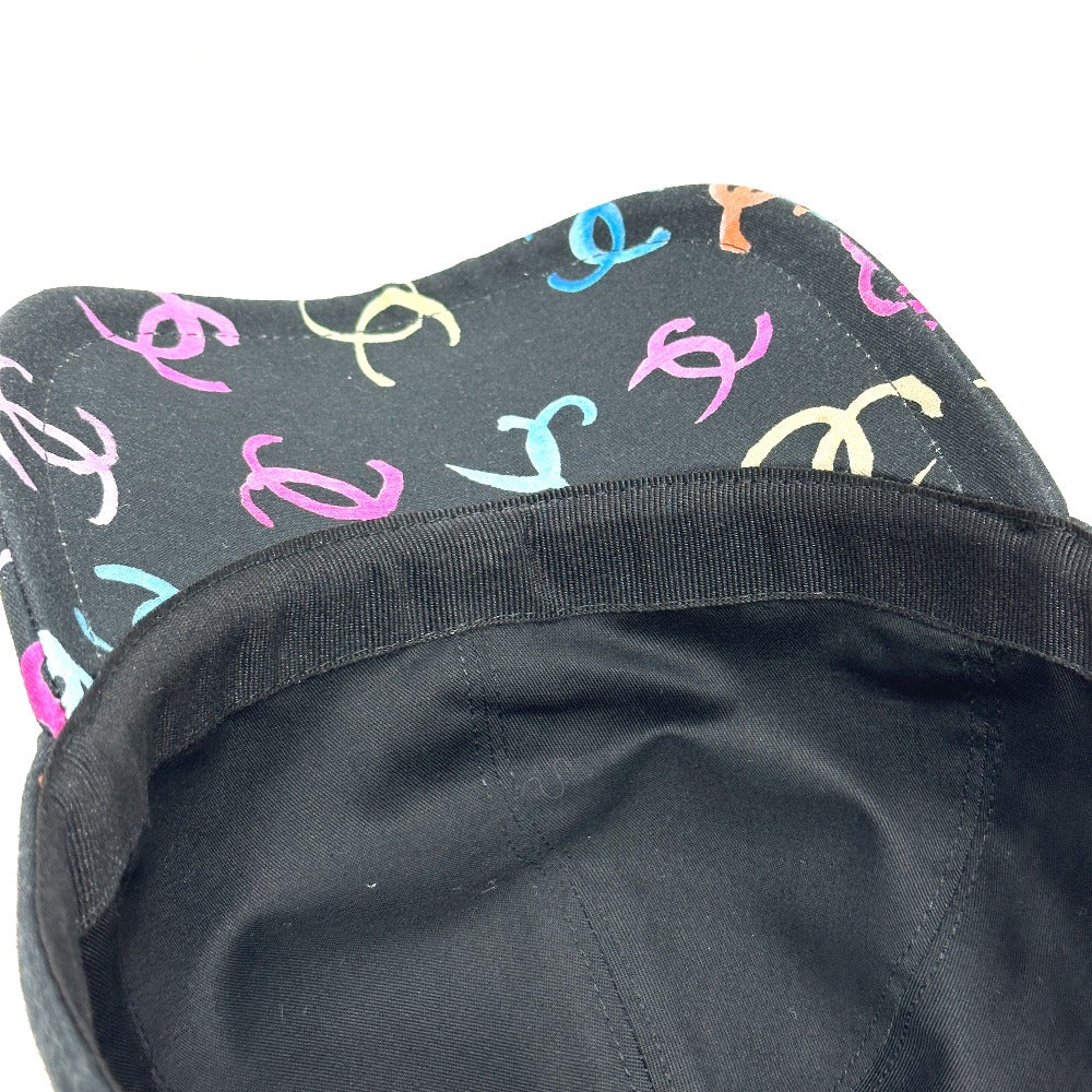 CHANEL 2024SS CC マルチ ココマーク アパレル 帽子 キャップ帽 ベースボール キャップ コットン レディース ブラック