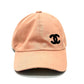 CHANEL AA9698 ココマーク スパンコール ベースボール アパレル キャップ コットン レディース ピンク