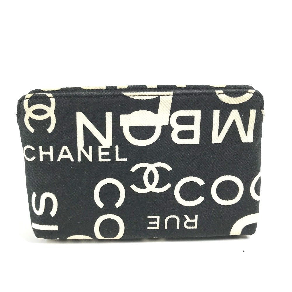 CHANEL マルチポーチ バイシーライン シガレットポーチ タバコケース ポーチ キャンバス レディース