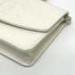 CHANEL AP4653 Métiers d'Art Collection Coco Mark Chain Wallet Shoulder Bag in Caviar Leather, White