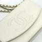 CHANEL AP4653 メティエダール コレクション ココマーク カバン チェーンウォレット 肩掛け 斜め掛け ショルダーバッグ キャビアスキン レディース ホワイト