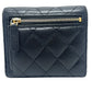 CHANEL AP0231 Matelasse CC Mark Compact Trifold wallet Caviar Leather Black Used