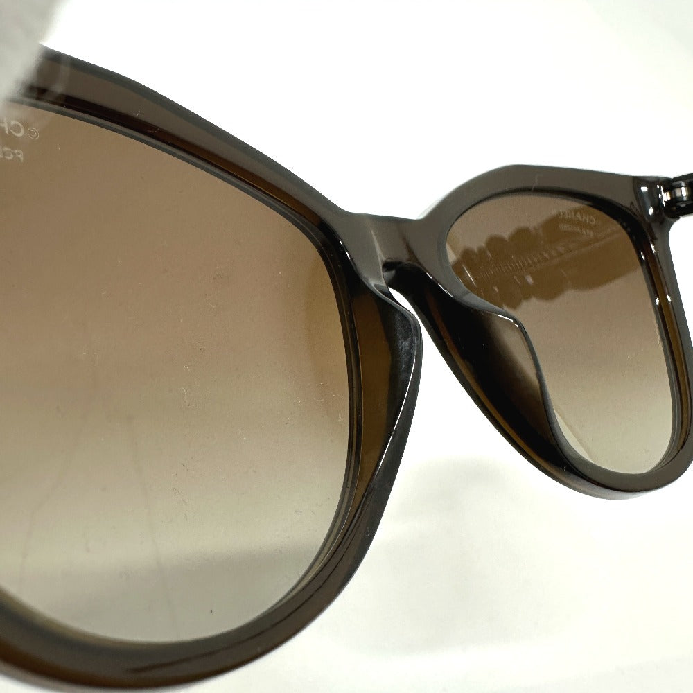 CHANEL 5376-B-A ブラックビジュー オーバル サングラス プラスチック レディース ブラック - brandshop-reference