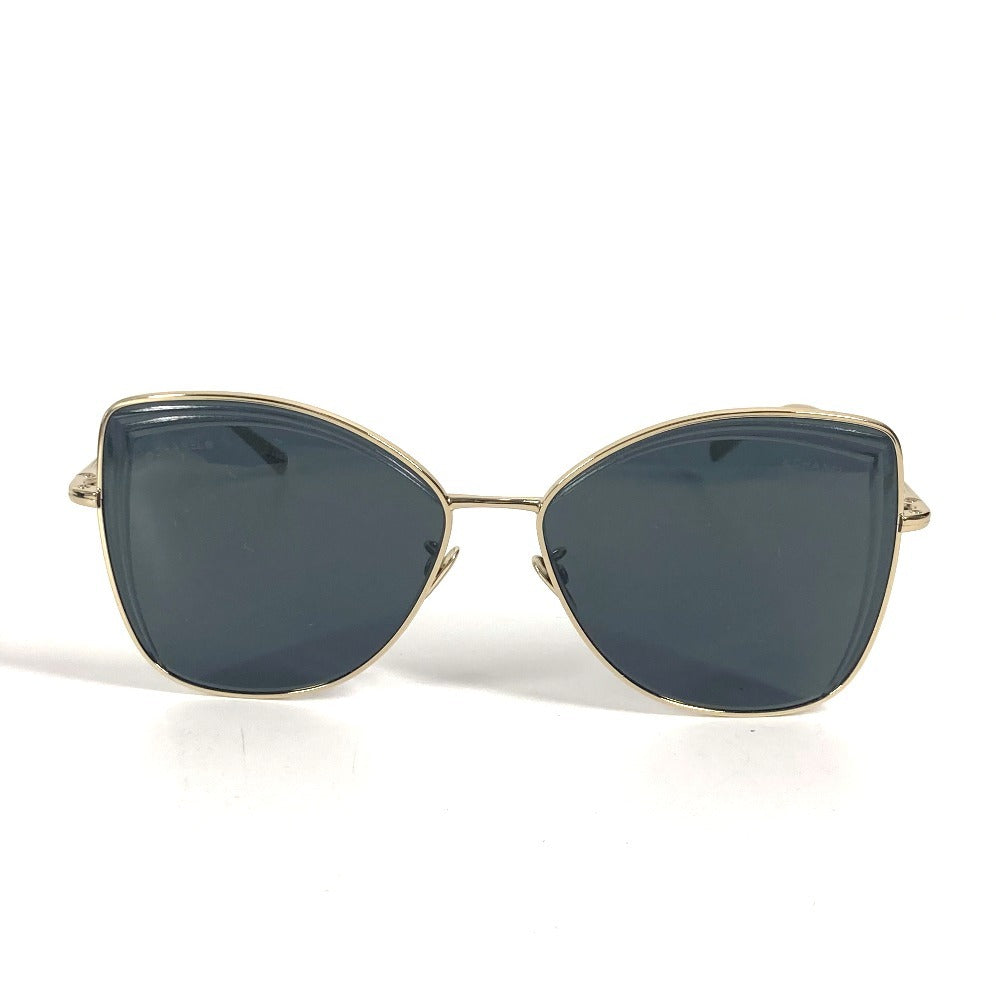 CHANEL 4253 ティアドロップ ロゴ CC ココマーク めがね メガネ アイウェア 眼鏡 サングラス メタル レディース ブラック系 - brandshop-reference