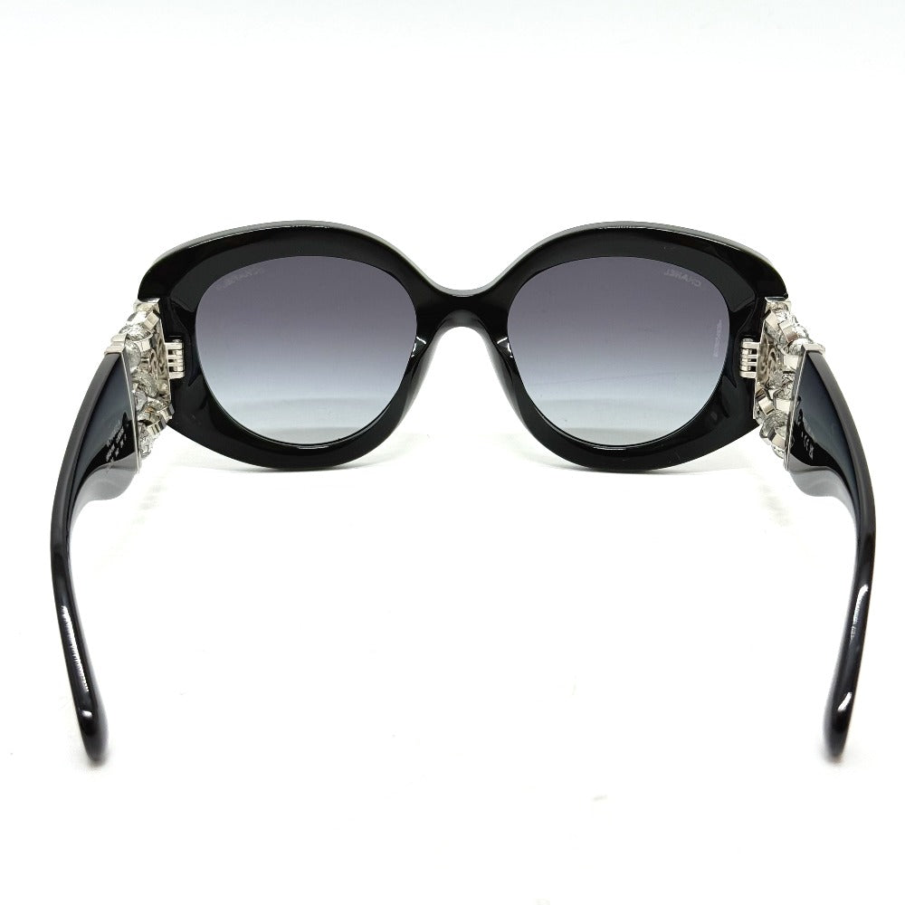 CHANEL 5543-HA ヴェネチアン オーバル シェイプ アイウェア 小物 サングラス プラスチック レディース ブラック - brandshop-reference