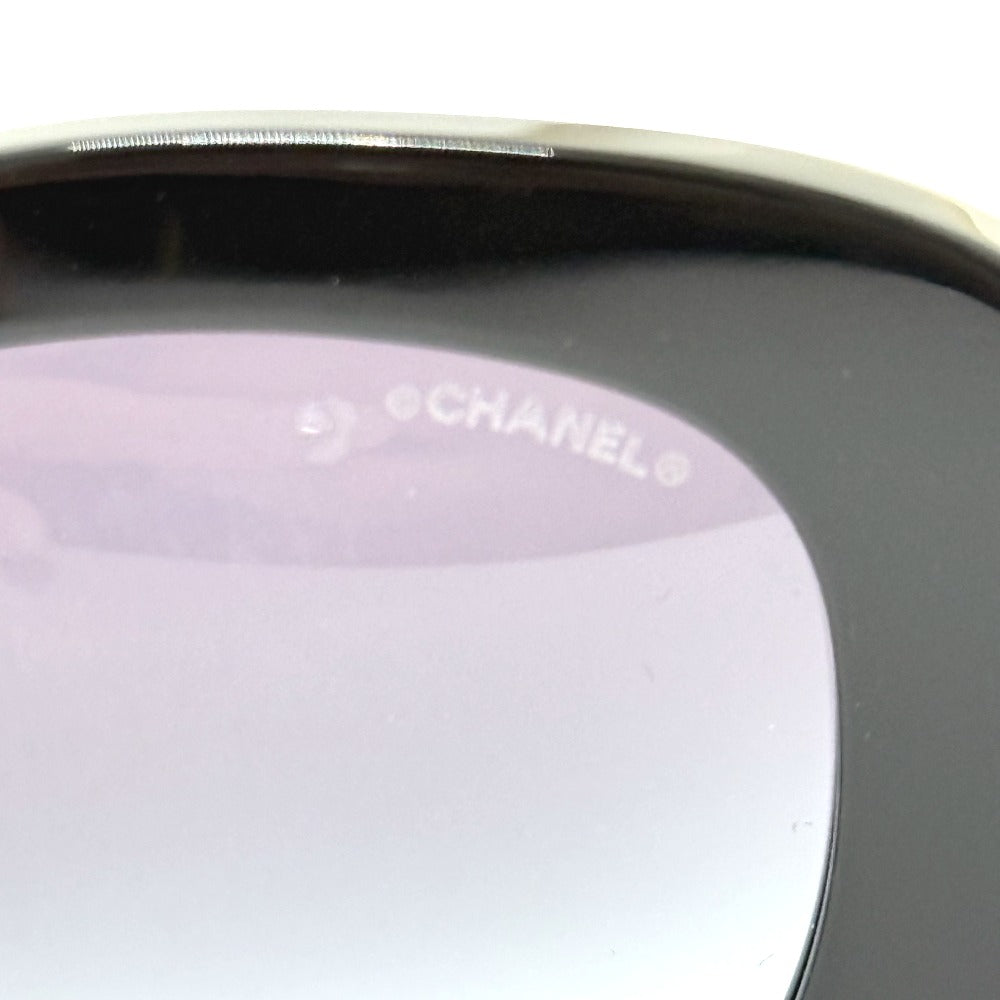 CHANEL 5543-HA ヴェネチアン オーバル シェイプ アイウェア 小物 サングラス プラスチック レディース ブラック - brandshop-reference