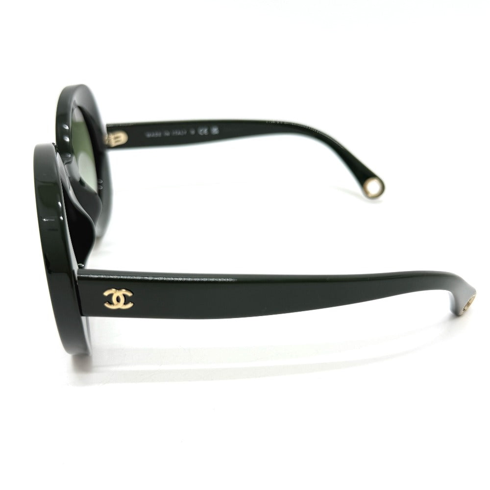 CHANEL 5489-A 小物 ココマーク ラウンドシェープ アイウェア サングラス プラスチック レディース グリーン - brandshop-reference