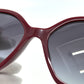 CHANEL 5546-Q-A Coco Mark Chain Square Shape Calfskin Sunglasses Plastic Ladies Red