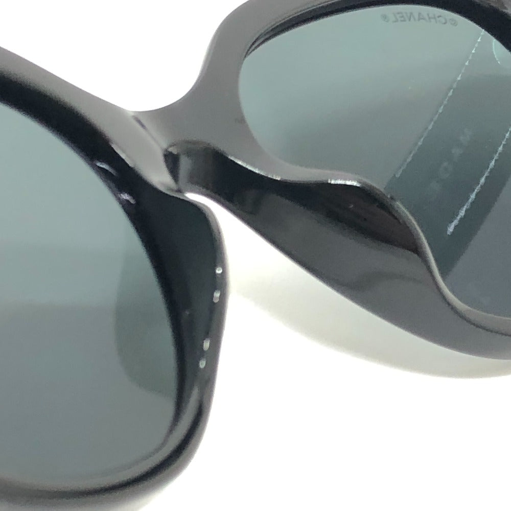 CHANEL 5414-A ココマーク アイウェア バタフライ シェイプ ロゴ サングラス プラスチック レディース ブラック