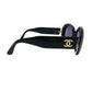 CHANEL 01947 94305 CHANEL PARIS ロゴ アイウェア サングラス プラスチック レディース ブラック