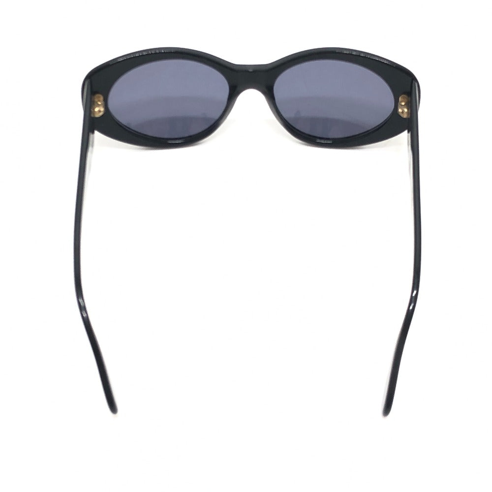 CHANEL 05974 CC Mark Eyewear Oval Blue Lens Vintage sunglasses Plastic Black Used