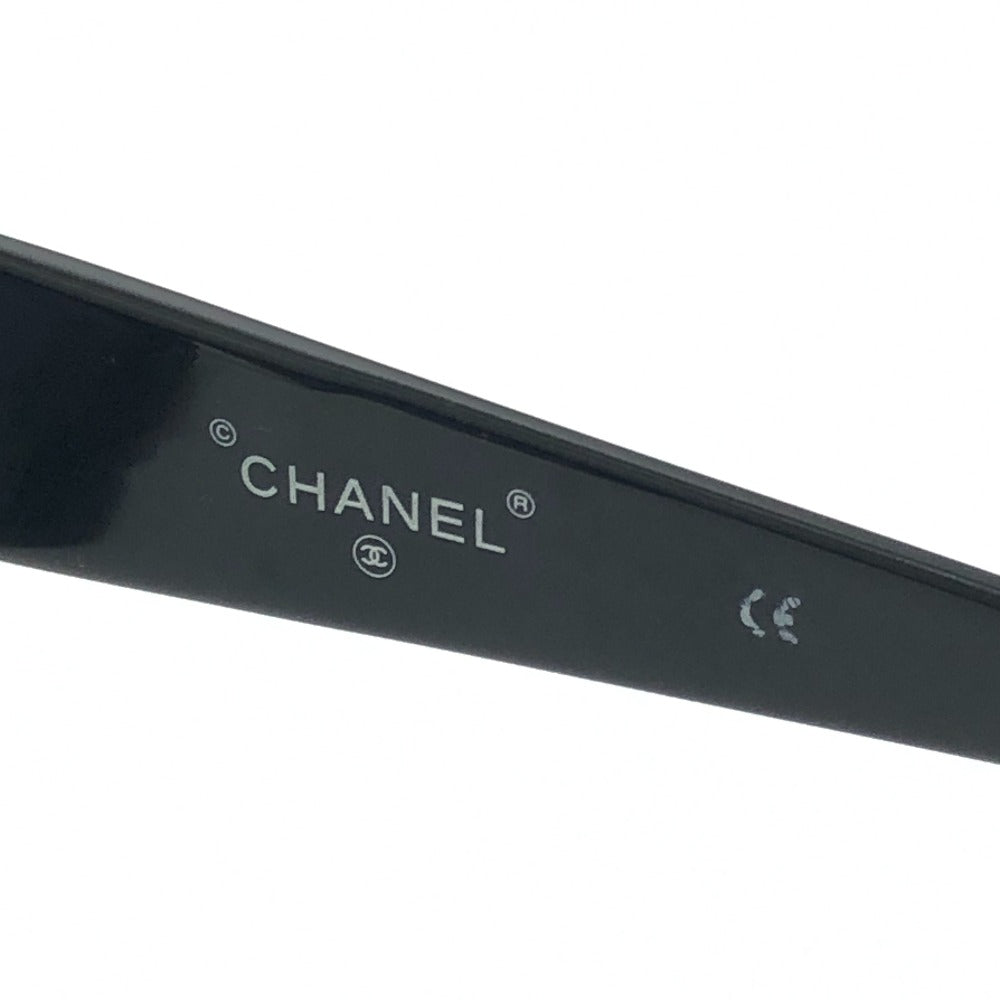 CHANEL 05974 CC Mark Eyewear Oval Blue Lens Vintage sunglasses Plastic Black Used
