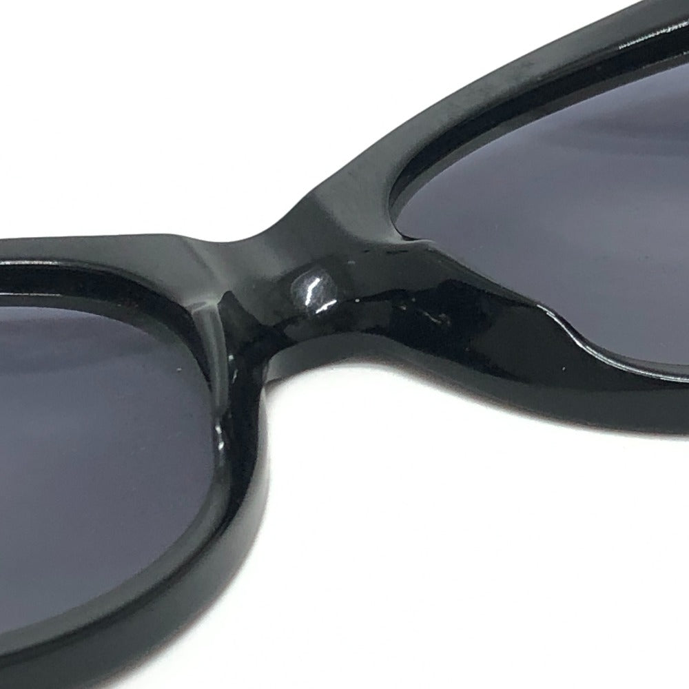 CHANEL 05974 CC Mark Eyewear Oval Blue Lens Vintage sunglasses Plastic Black Used