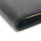 CHANEL CC Mark Stitch Short wallet, mini wallet, coin purse with clasp Folded wallet Caviar Leather Black Used