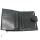 CHANEL CC Mark Stitch Short wallet, mini wallet, coin purse with clasp Folded wallet Caviar Leather Black Used