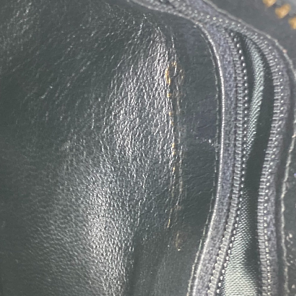 CHANEL CC ココマーク ポシェット タッセル カバン フリンジ チェーン 斜め掛け ショルダーバッグ エナメル レディース ブラック