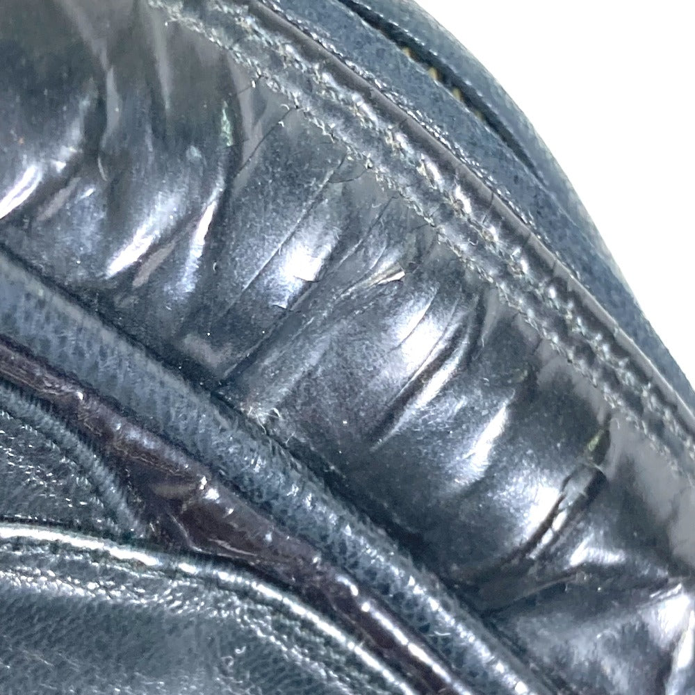 CHANEL CC ココマーク ポシェット タッセル カバン フリンジ チェーン 斜め掛け ショルダーバッグ エナメル レディース ブラック