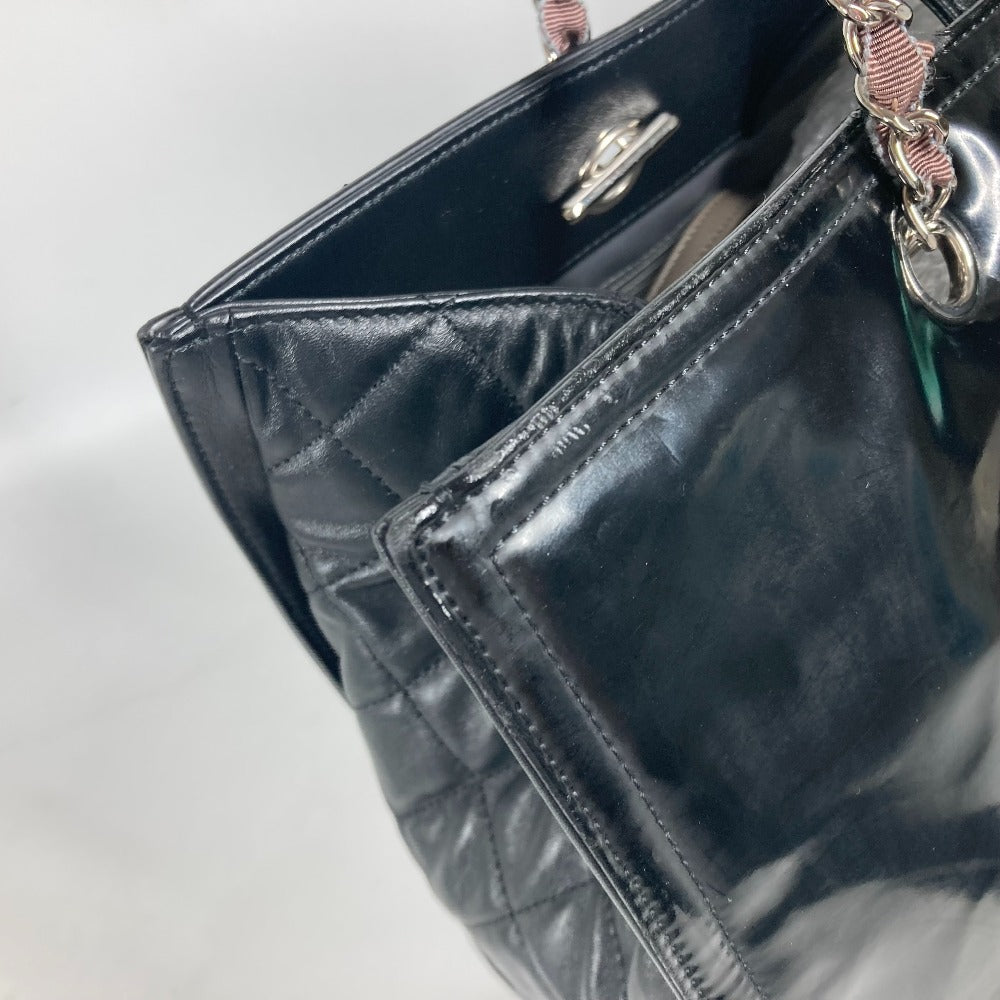 CHANEL CC ココマーク 肩掛け リップスティック カバン Wチェーン ショルダーバッグ エナメル レディース |  brandshop-reference