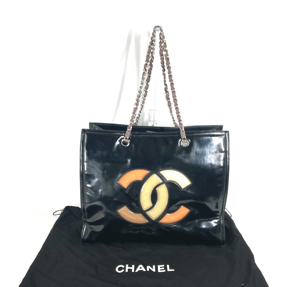 CHANEL CC ココマーク 肩掛け リップスティック  カバン Wチェーン ショルダーバッグ エナメル レディース - brandshop-reference