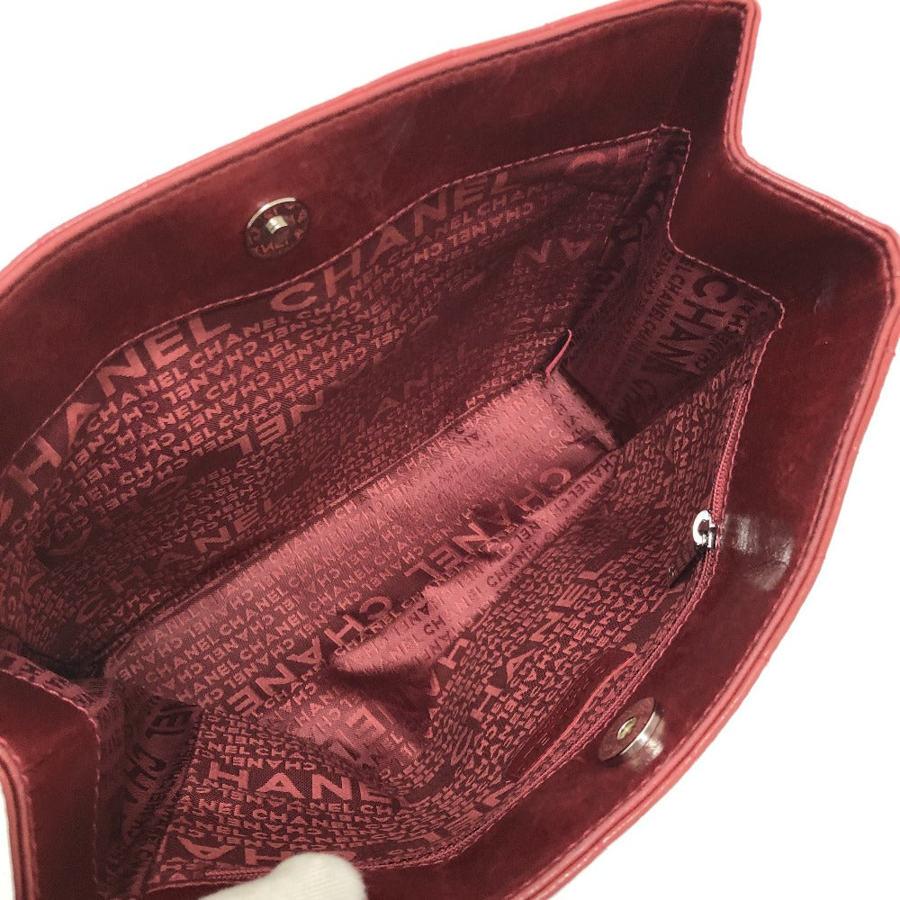 CHANEL Chocolate Bar 2.55 Bag Chain Shoulder Bag Shoulder Tote Bag Lambskin Ladies Red