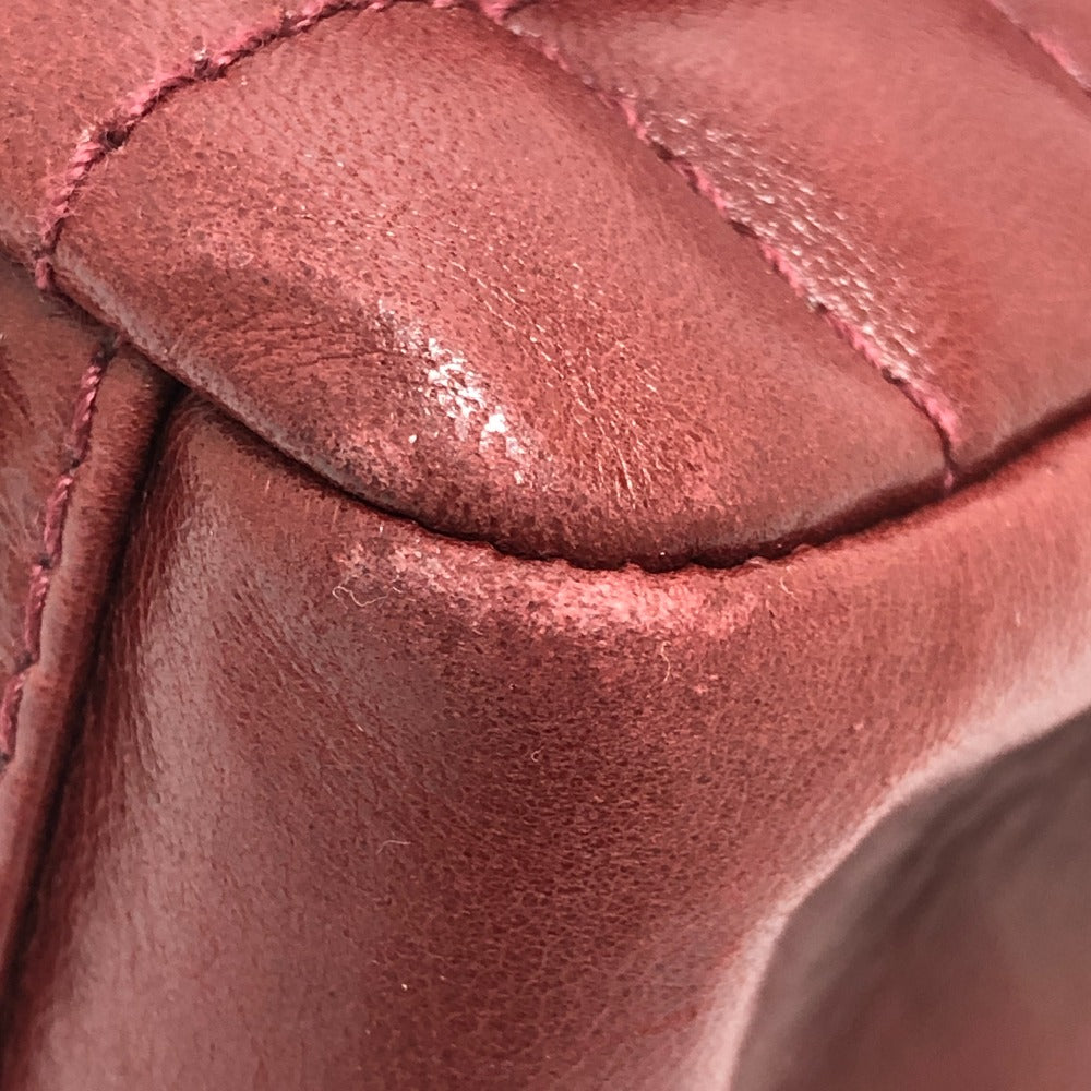 CHANEL Chocolate Bar 2.55 Bag Chain Shoulder Bag Shoulder Tote Bag Lambskin Ladies Red