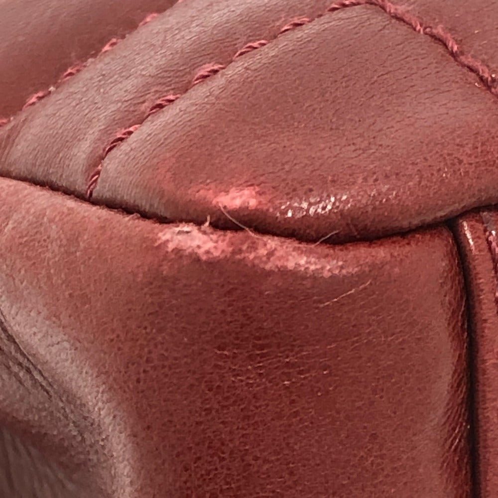 CHANEL Chocolate Bar 2.55 Bag Chain Shoulder Bag Shoulder Tote Bag Lambskin Ladies Red