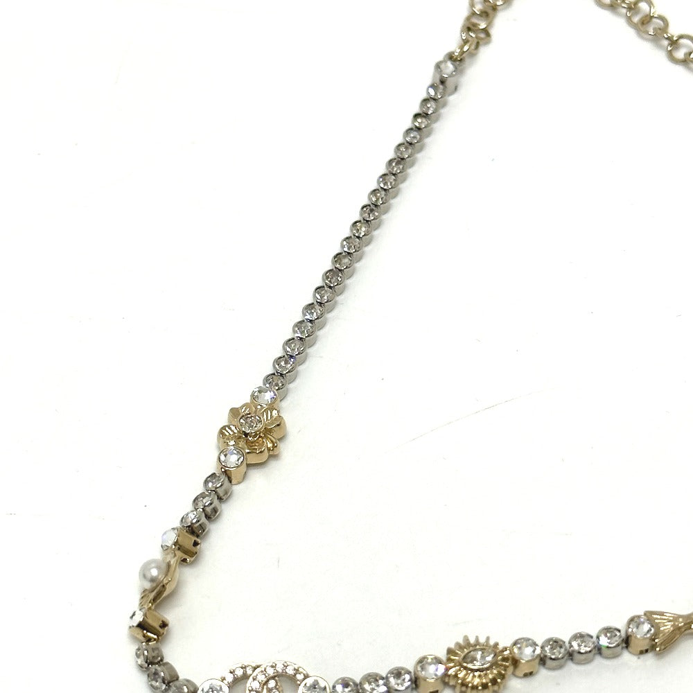 CHANEL ABE913 25Ｃ コスチューム パール & ストラス マリンテイスト ラインストーン ネックレス メタル レディース ゴールド - brandshop-reference