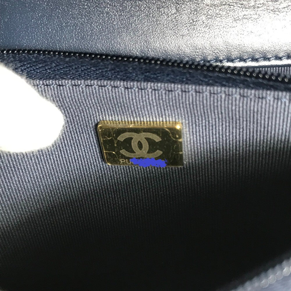 CHANEL AP0250 長財布 チェーンバッグ マトラッセ チェーンウォレット 斜め掛け ショルダーバッグ デニム レディース ブルー