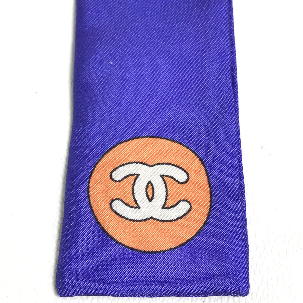 CHANEL ココマーク COCO バンドー ヘアバンド ファッション小物 スカーフ シルク レディース マルチカラー