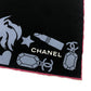 CHANEL ポップ マルチデザイン ファッション小物 大判 スカーフ シルク レディース ブラック