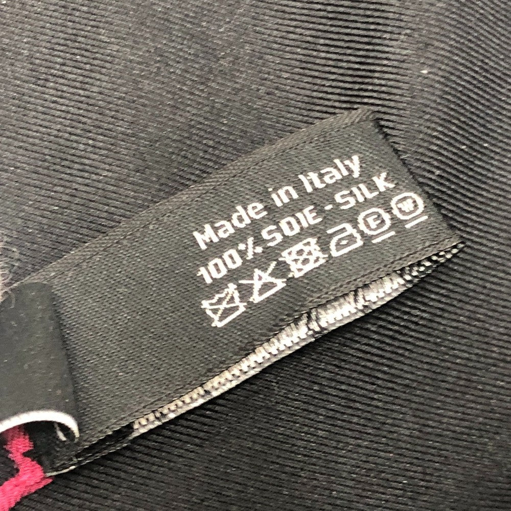 CHANEL ポップ マルチデザイン ファッション小物 大判 スカーフ シルク レディース ブラック