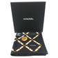 CHANEL CC MarkChain all-over print Apparel accessories, large shawls Scarf silk Black Used