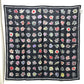 CHANEL Camelia Shawl, Stole/Shawl, Bandana, Silk Scarf, Floral Pattern Scarf silk Black Used