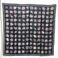 CHANEL Camelia Shawl, Stole/Shawl, Bandana, Silk Scarf, Floral Pattern Scarf silk Black Used