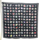 CHANEL Camelia Shawl, Stole/Shawl, Bandana, Silk Scarf, Floral Pattern Scarf silk Black Used