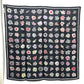CHANEL Camelia Shawl, Stole/Shawl, Bandana, Silk Scarf, Floral Pattern Scarf silk Black Used