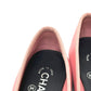CHANEL リボン バレリーナ バレエシューズ フラットシューズ レザーシューズ レザー レディース ピンク