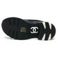 CHANEL G46871 Fall/Winter 25/26 Coco Mark Mixed Fiber Shiny Calfskin & Suede Heel Sneakers Suede Women's Black