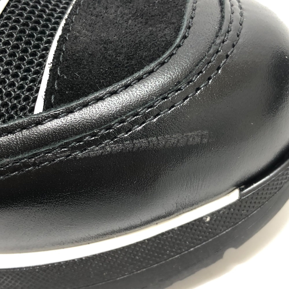 CHANEL G46871 Fall/Winter 25/26 Coco Mark Mixed Fiber Shiny Calfskin & Suede Heel Sneakers Suede Women's Black