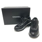 CHANEL G46871 Fall/Winter 25/26 Coco Mark Mixed Fiber Shiny Calfskin & Suede Heel Sneakers Suede Women's Black
