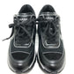 CHANEL G46871 Fall/Winter 25/26 Coco Mark Mixed Fiber Shiny Calfskin & Suede Heel Sneakers Suede Women's Black