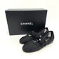 CHANEL G46701 CC Mark Ribbon Mary Jane Flat Shoes Sandals mesh Black Used