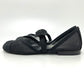 CHANEL G46701 CC Mark Ribbon Mary Jane Flat Shoes Sandals mesh Black Used