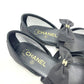 CHANEL G46701 CC Mark Ribbon Mary Jane Flat Shoes Sandals mesh Black Used