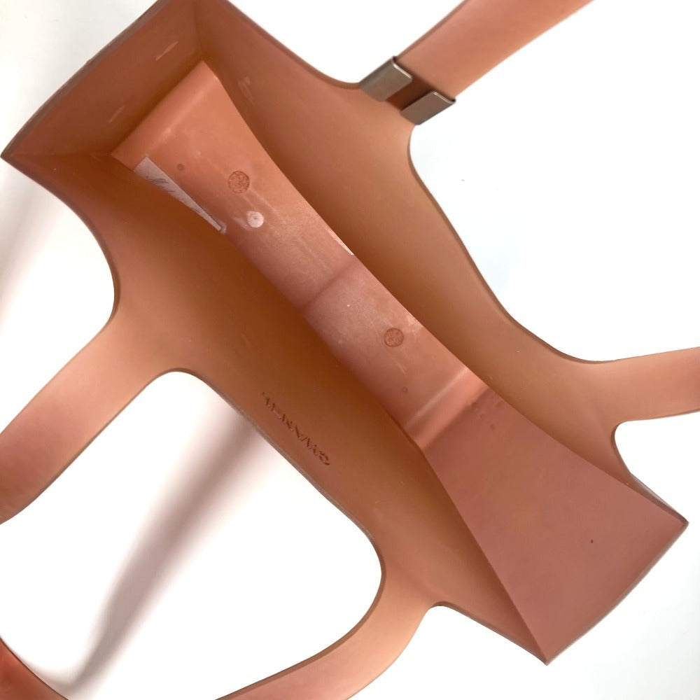 CHANEL ロゴ ビーチバッグ 肩掛け トートバッグ ショルダーバッグ ラバー レディース ブラウン - brandshop-reference