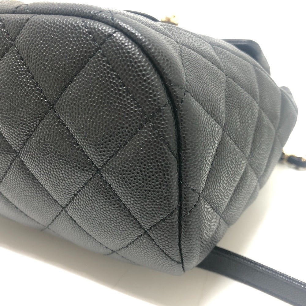 CHANEL AS4058 マトラッセ キルティング ココマーク CC ロゴ チェーン カバン バックパック リュックサック キャビアスキン レディース ブラック